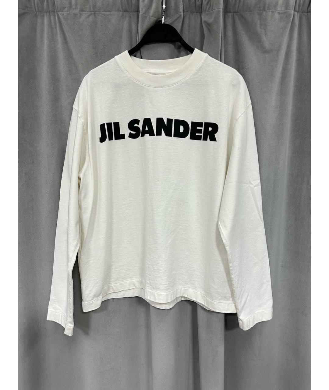 JIL SANDER Белый хлопковый джемпер / свитер, фото 6