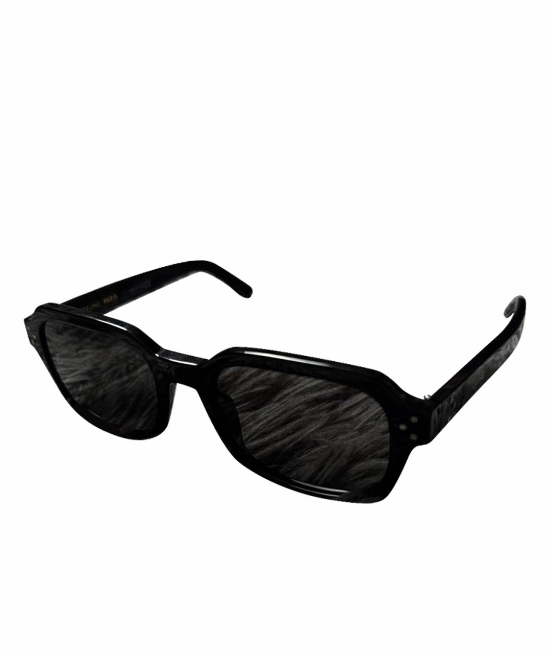 CELINE Черные пластиковые солнцезащитные очки, фото 1