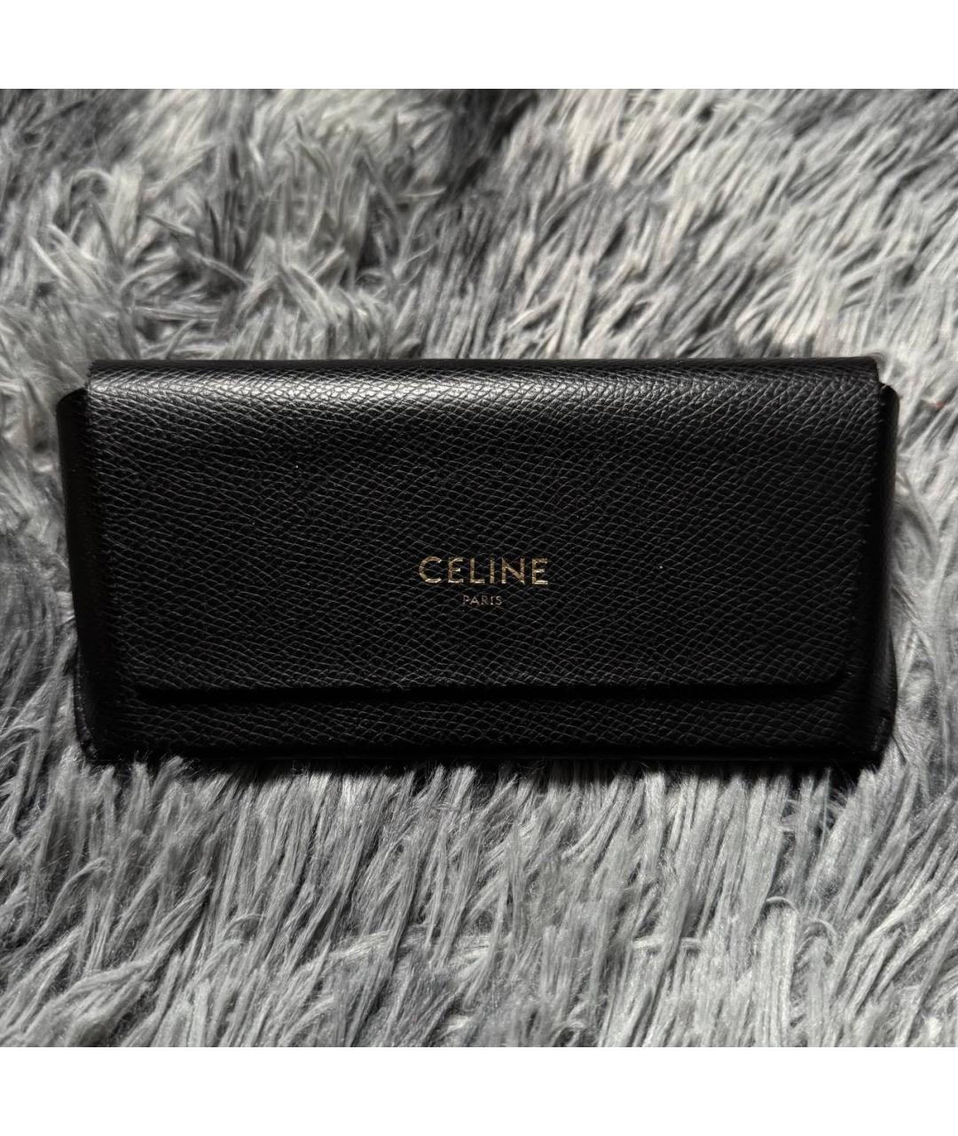 CELINE Черные пластиковые солнцезащитные очки, фото 3