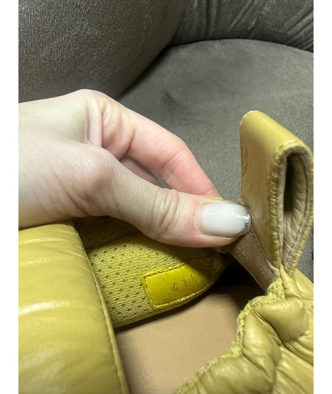 DRIES VAN NOTEN Горчичные мокасины, фото 6