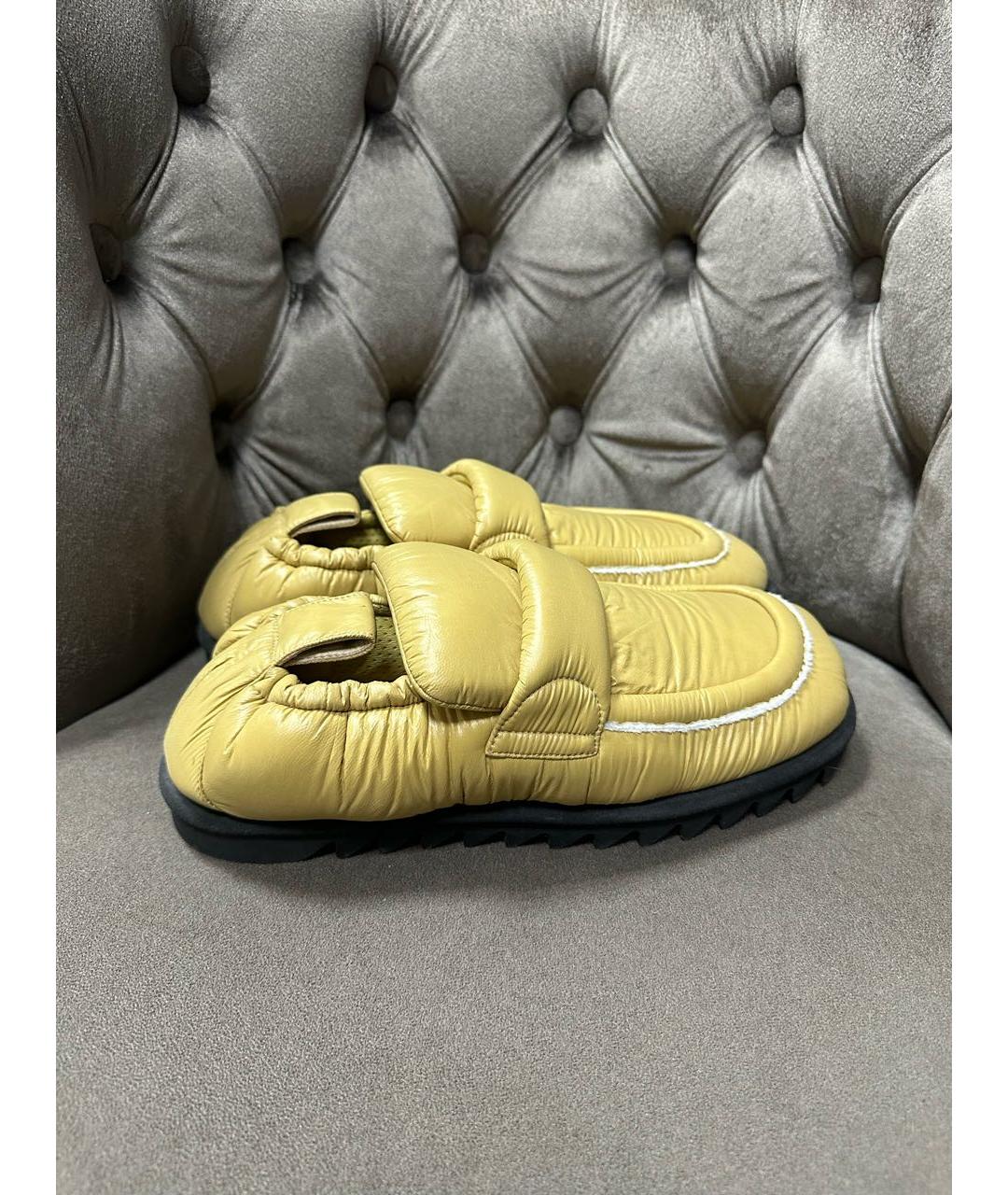 DRIES VAN NOTEN Горчичные мокасины, фото 7