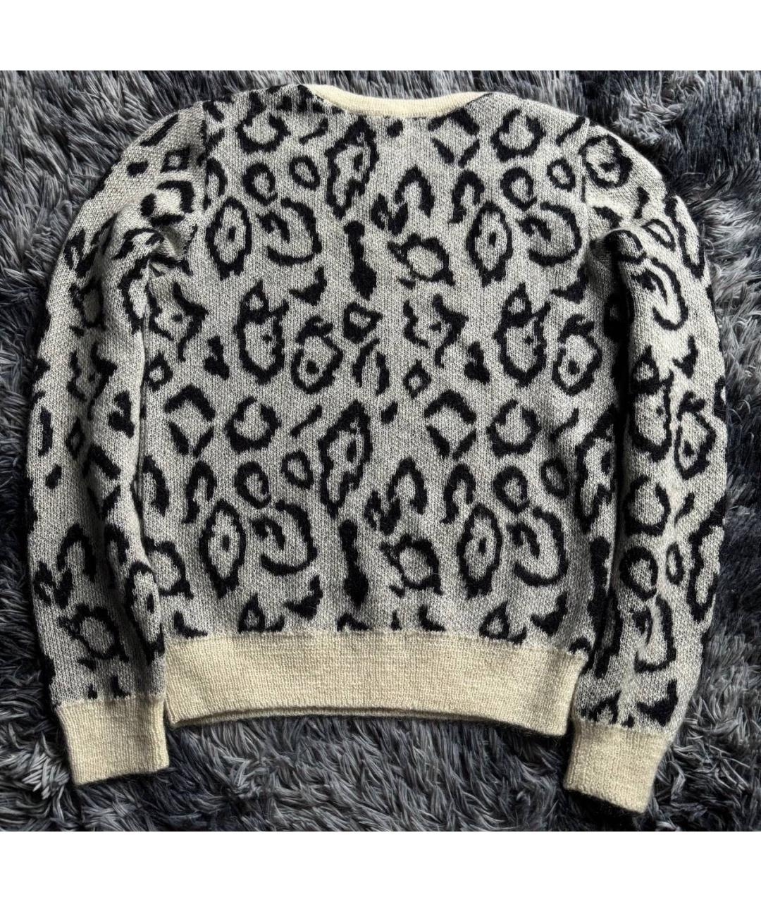 SAINT LAURENT Серый шерстяной джемпер / свитер, фото 2