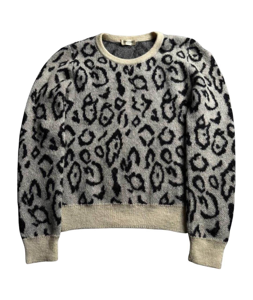 SAINT LAURENT Серый шерстяной джемпер / свитер, фото 1