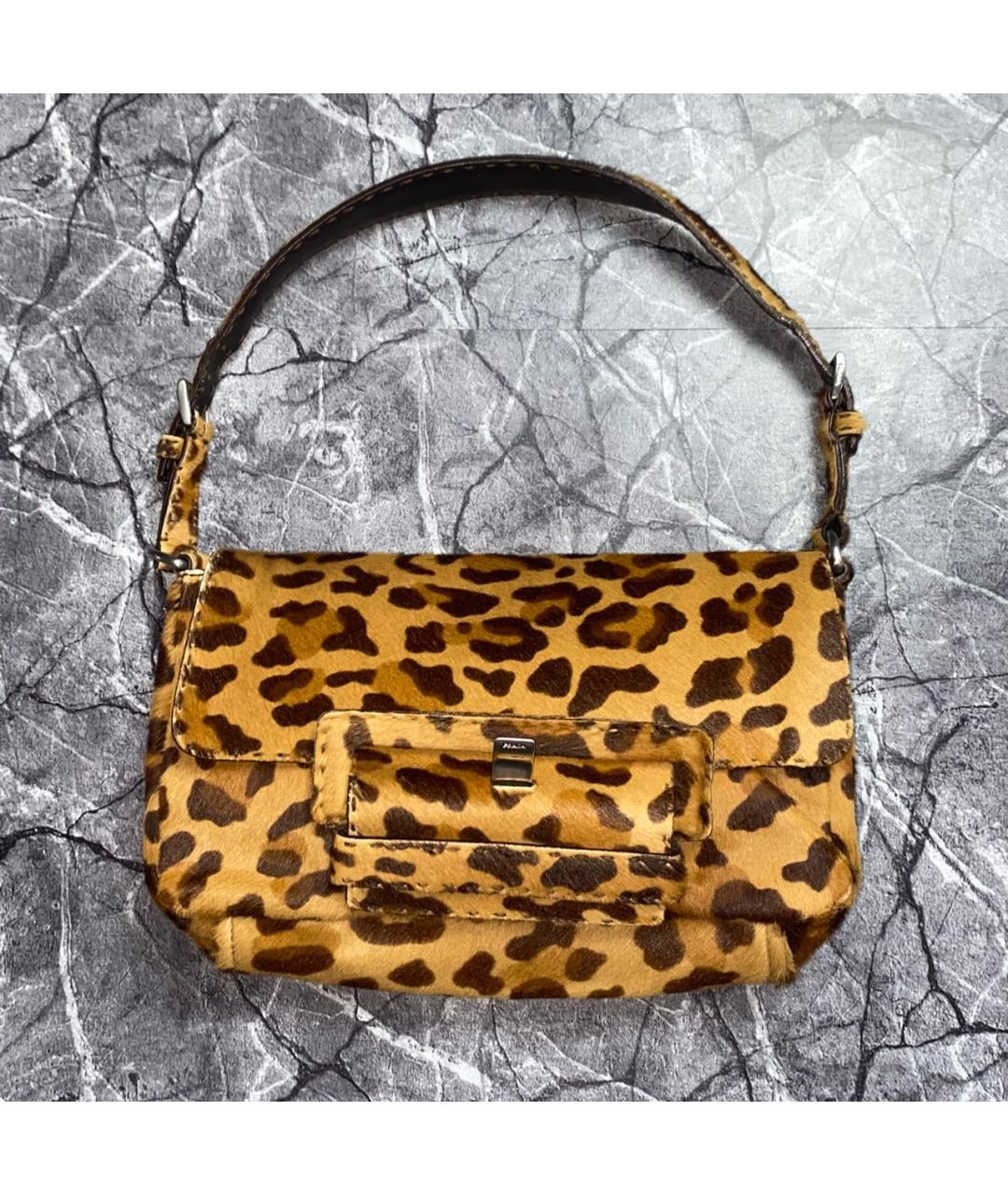 PRADA Мульти меховая сумка с короткими ручками, фото 3