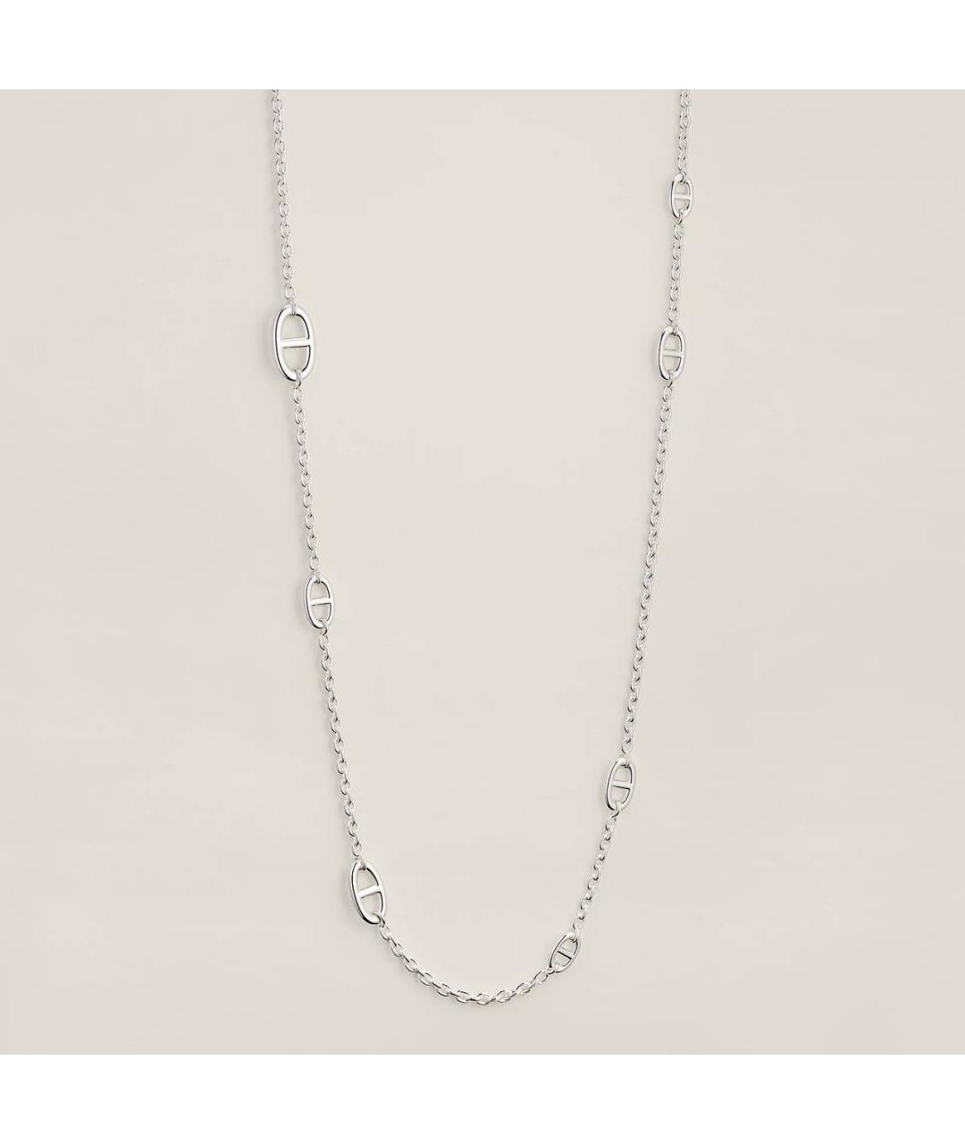 HERMES Серебряное серебряное колье, фото 7