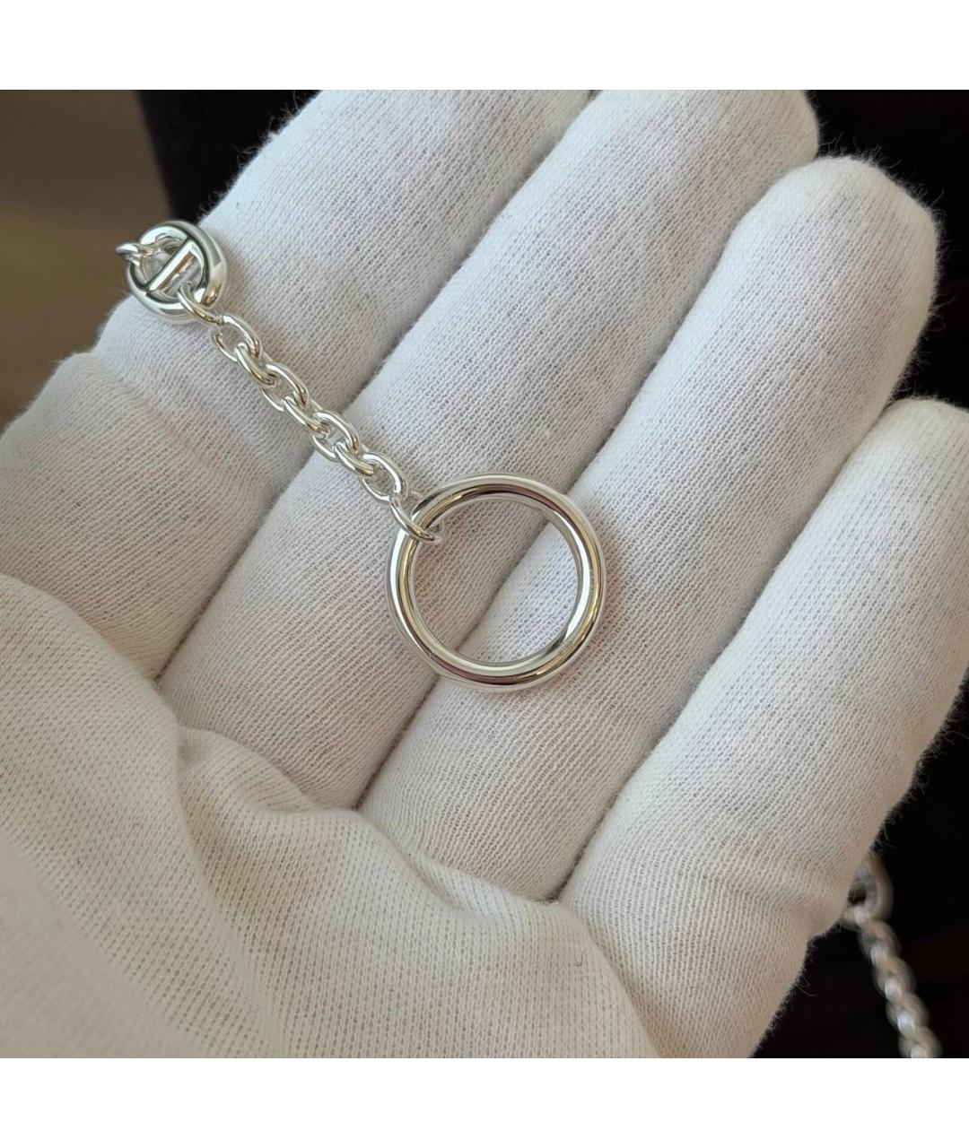 HERMES Серебряное серебряное колье, фото 4