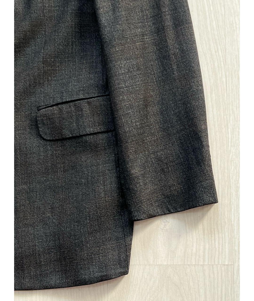 LORO PIANA Серый шерстяной пиджак, фото 5