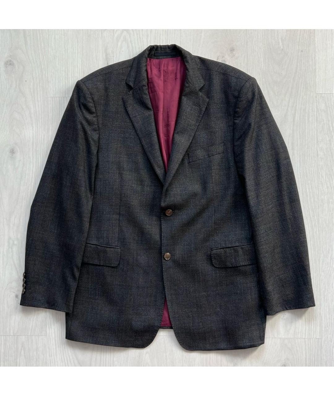 LORO PIANA Серый шерстяной пиджак, фото 8