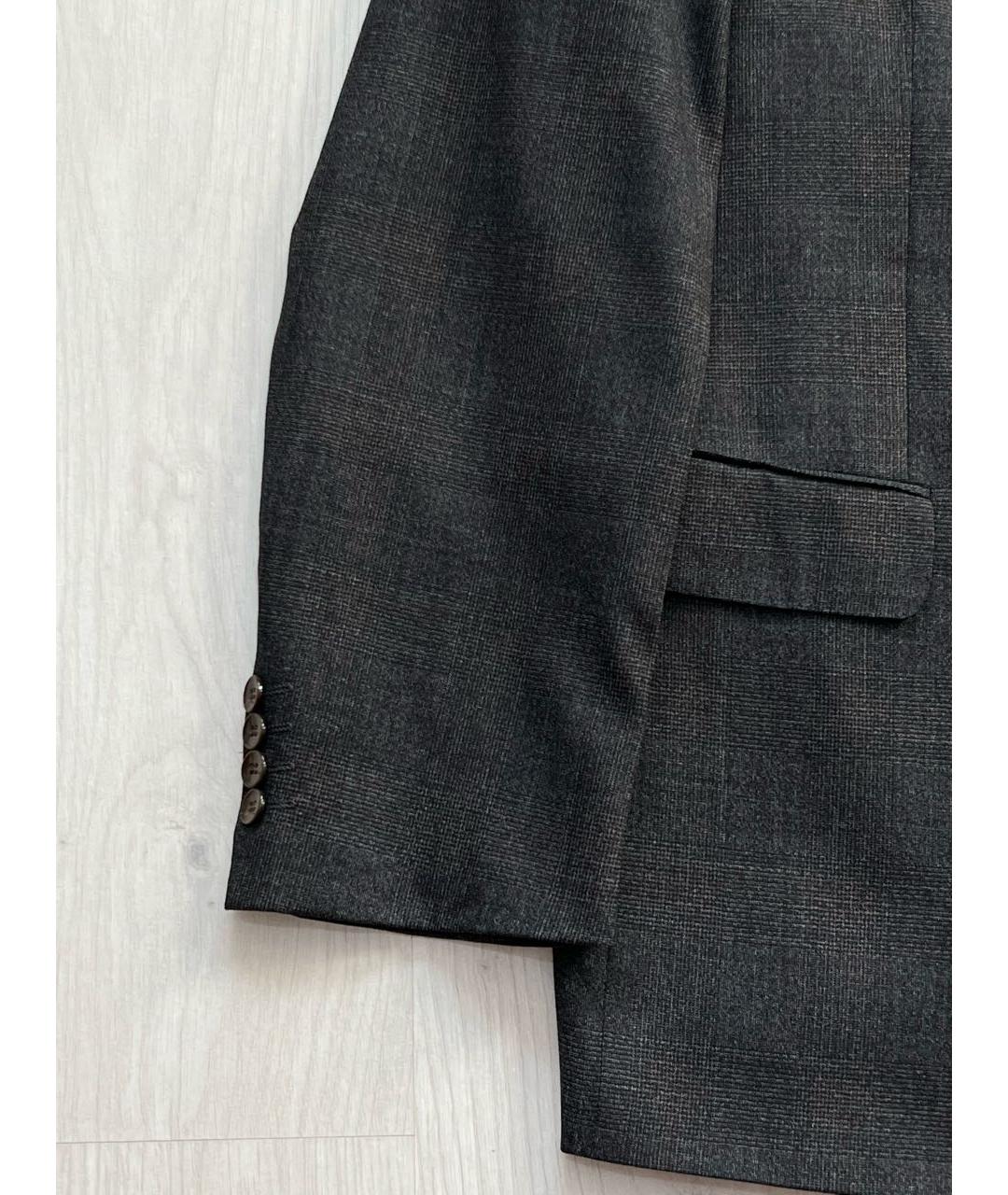 LORO PIANA Серый шерстяной пиджак, фото 6