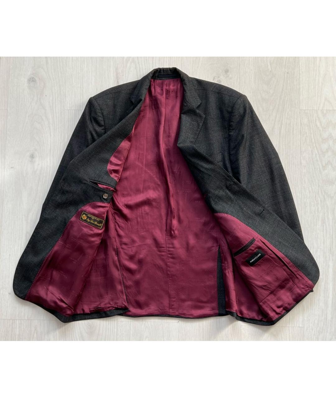 LORO PIANA Серый шерстяной пиджак, фото 7