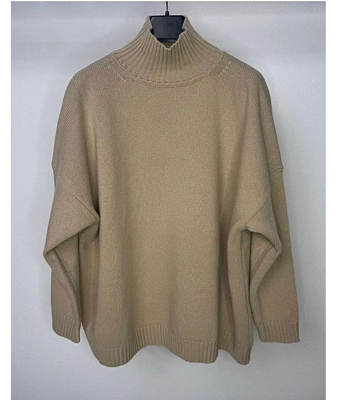 MAX MARA Бежевая шерстяная водолазка, фото 8