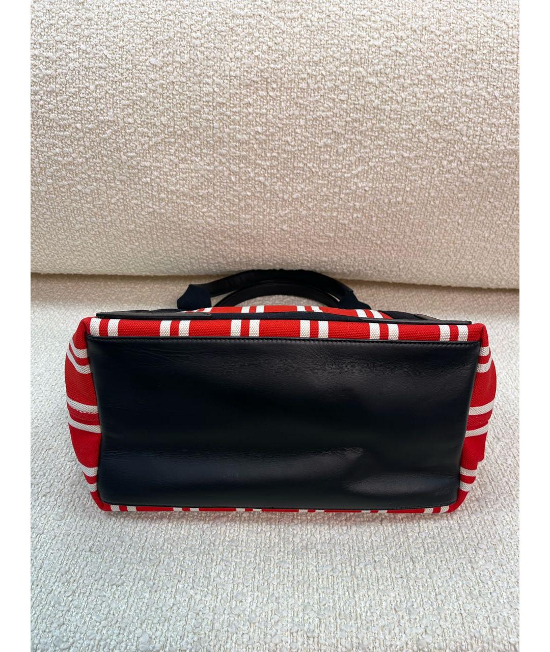 BALENCIAGA Красная тканевая сумка с короткими ручками, фото 6