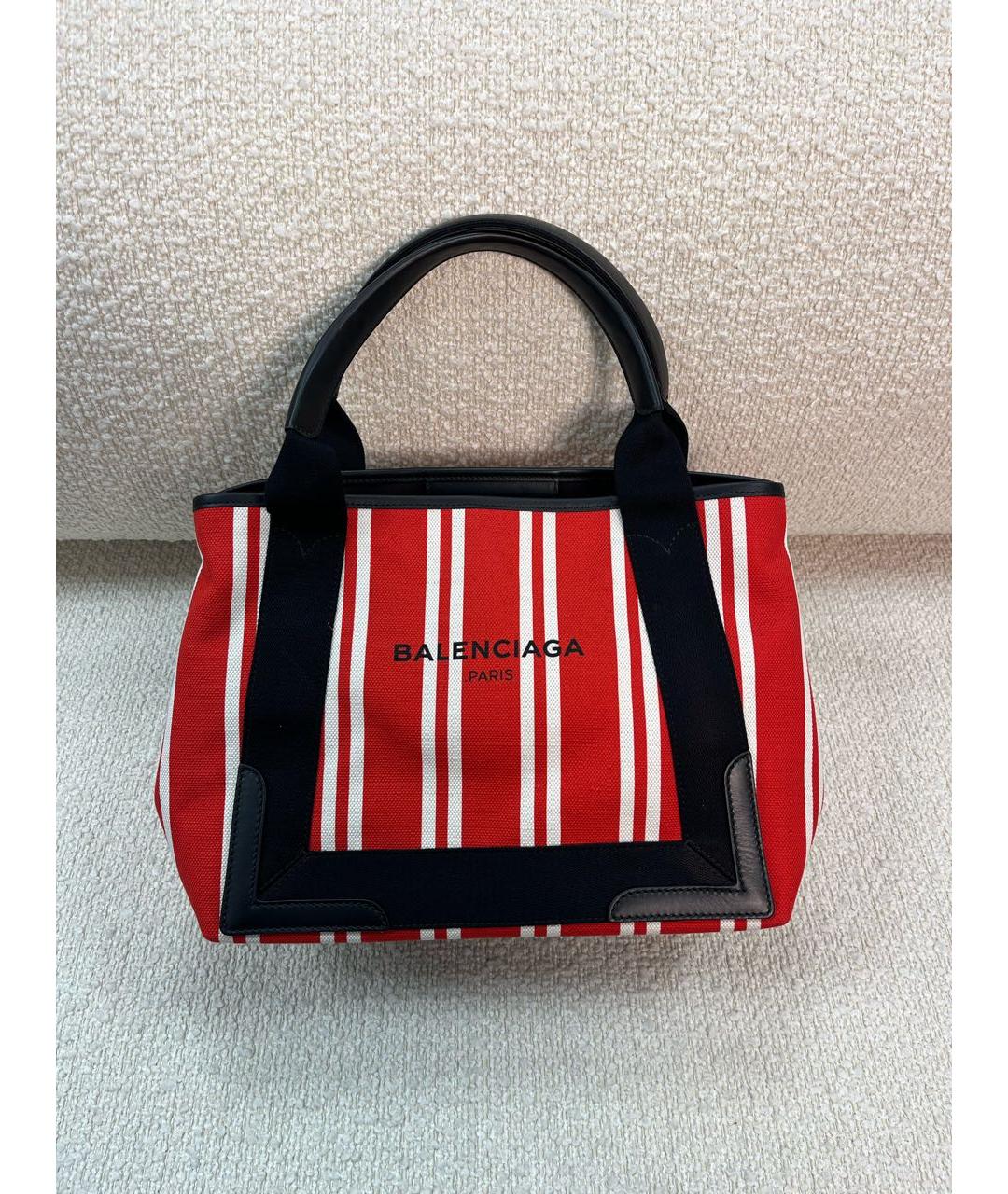 BALENCIAGA Красная тканевая сумка с короткими ручками, фото 9