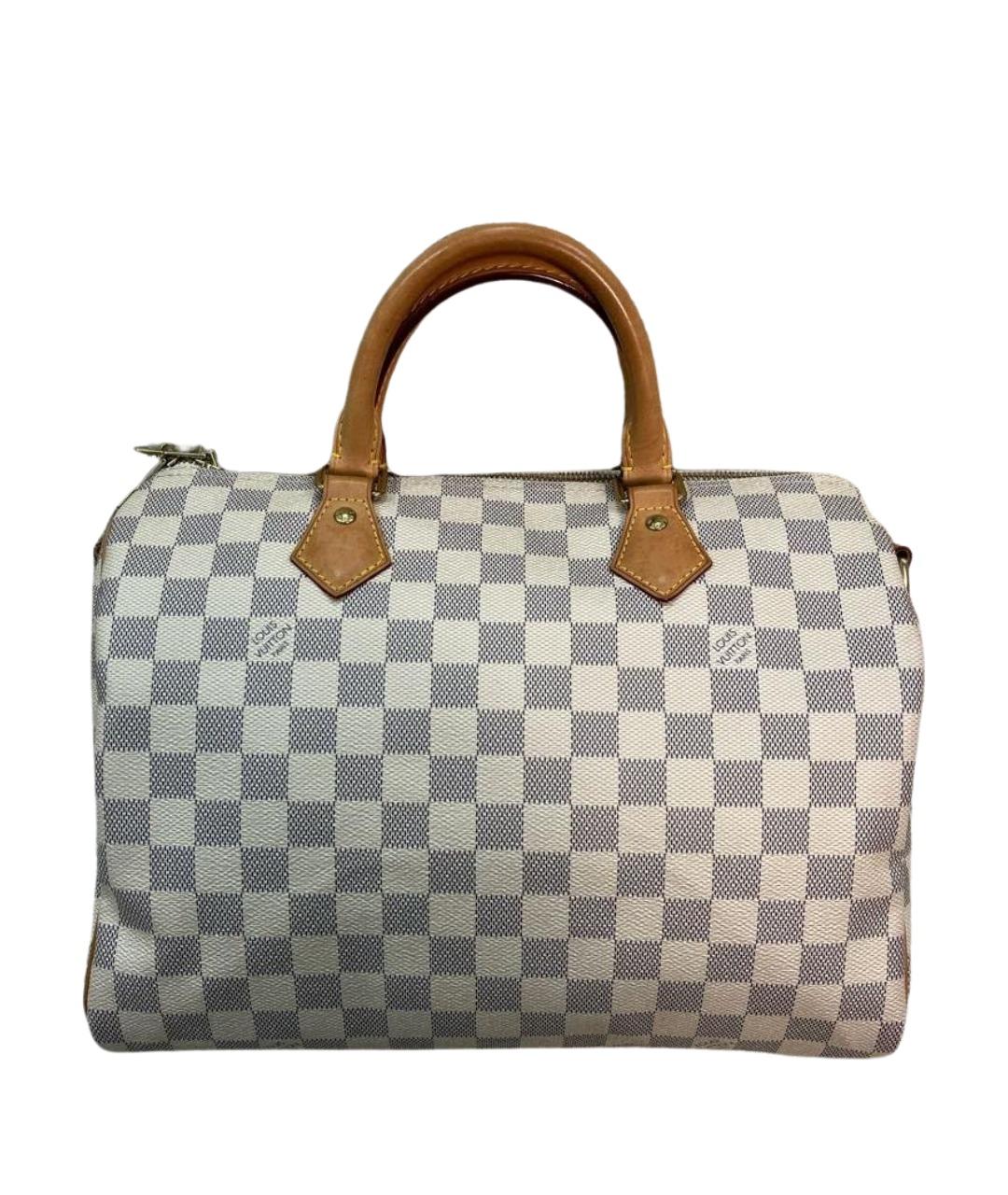 LOUIS VUITTON Бежевая кожаная сумка с короткими ручками, фото 1