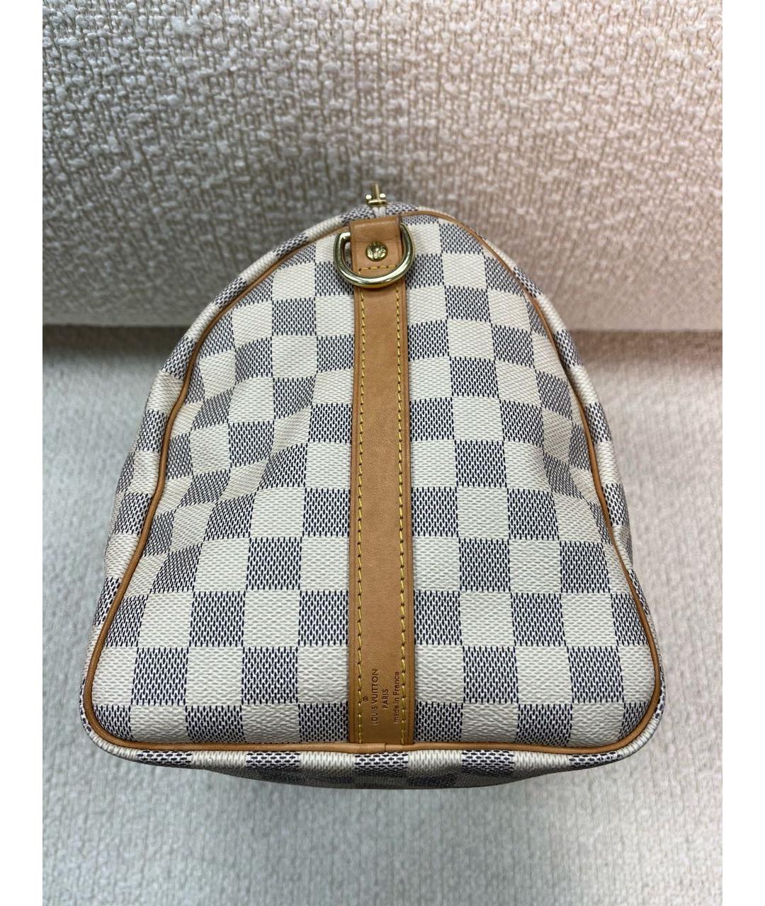 LOUIS VUITTON Бежевая кожаная сумка с короткими ручками, фото 6