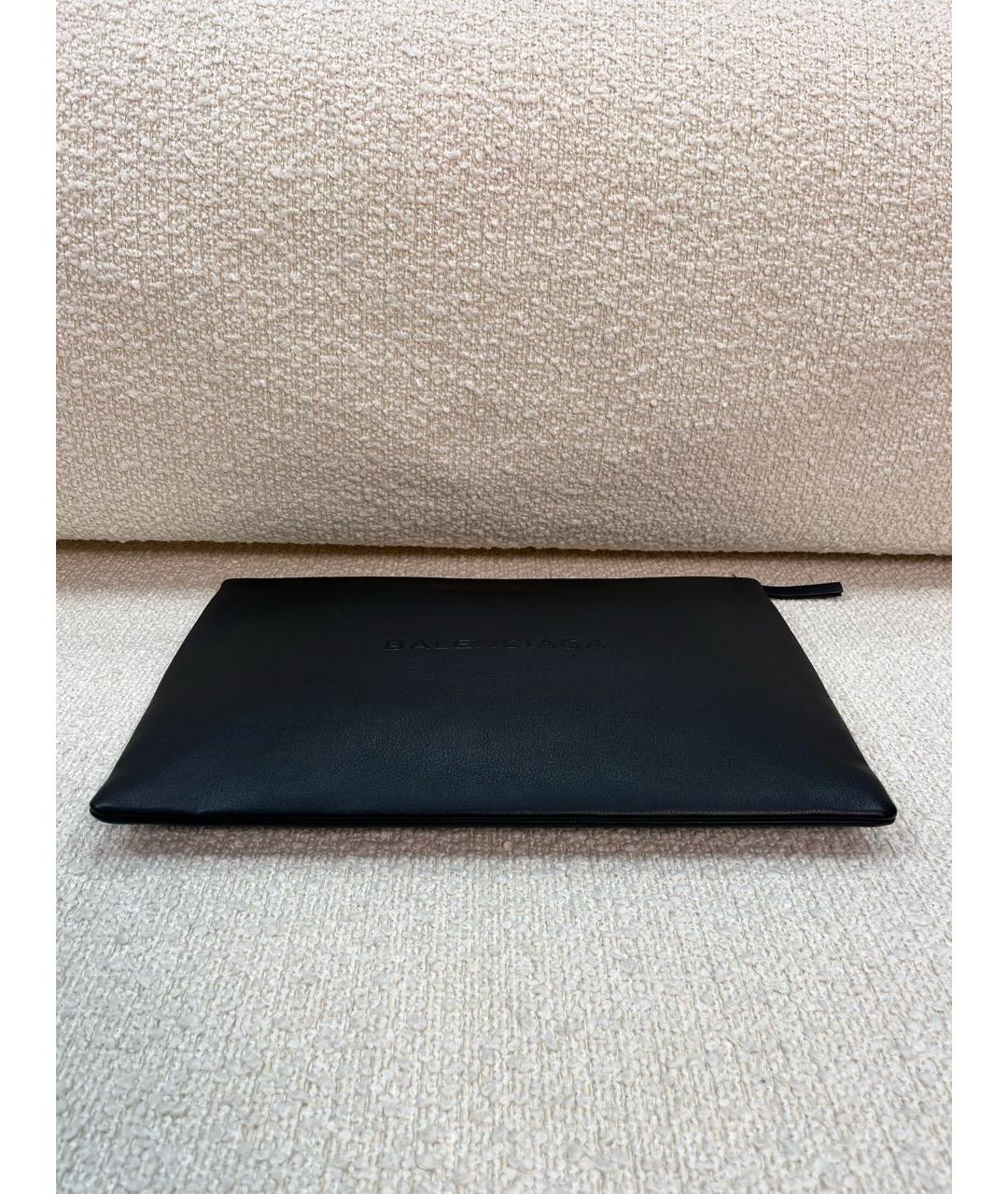 BALENCIAGA Черная кожаная папка для документов, фото 7