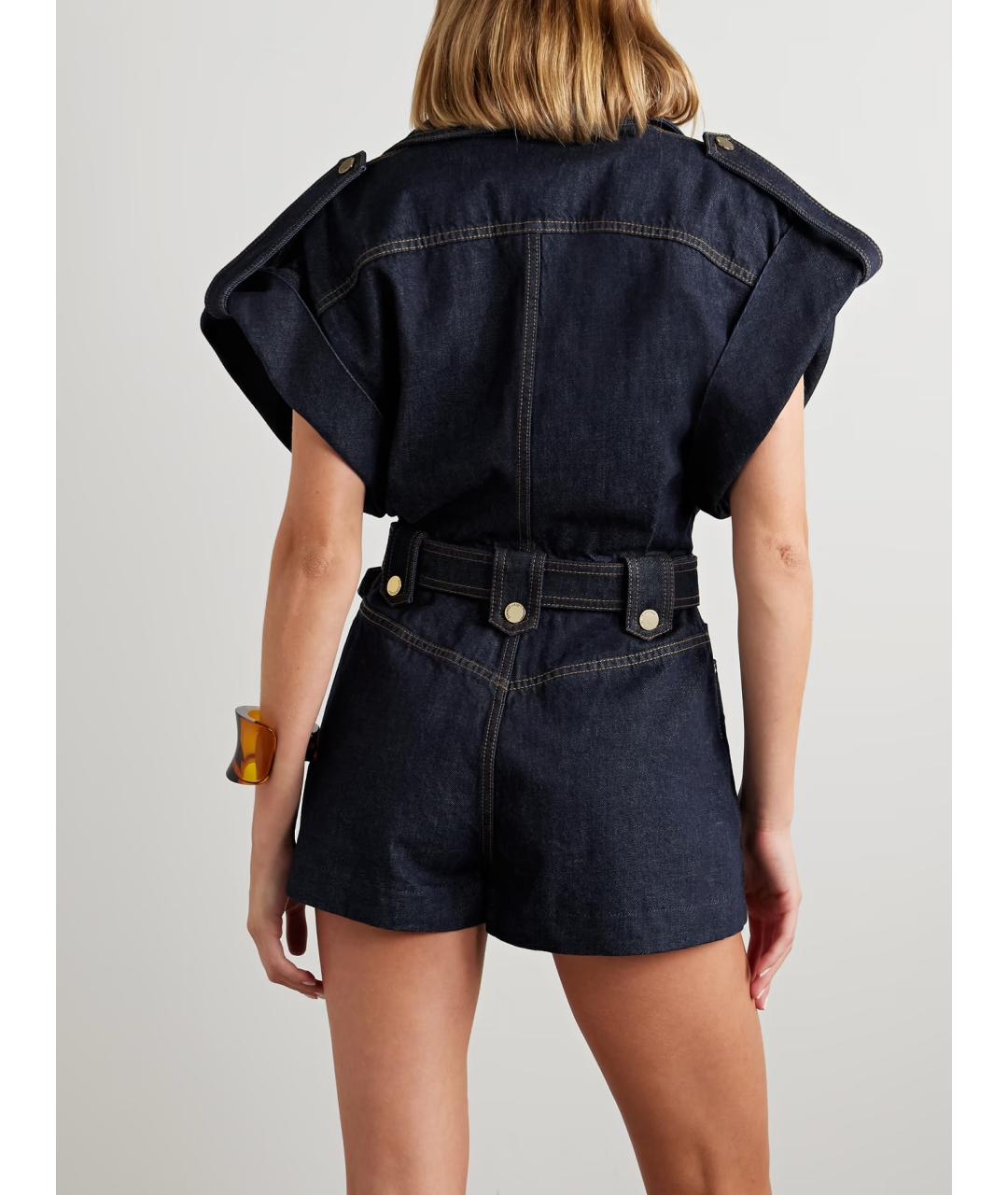 ZIMMERMANN Темно-синий хлопковый комбинезон, фото 3