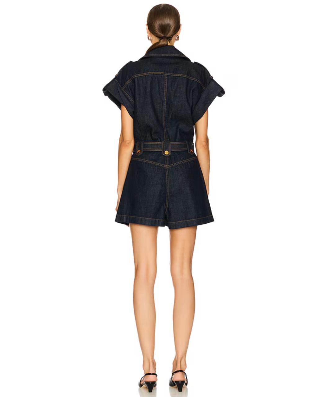ZIMMERMANN Темно-синий хлопковый комбинезон, фото 6