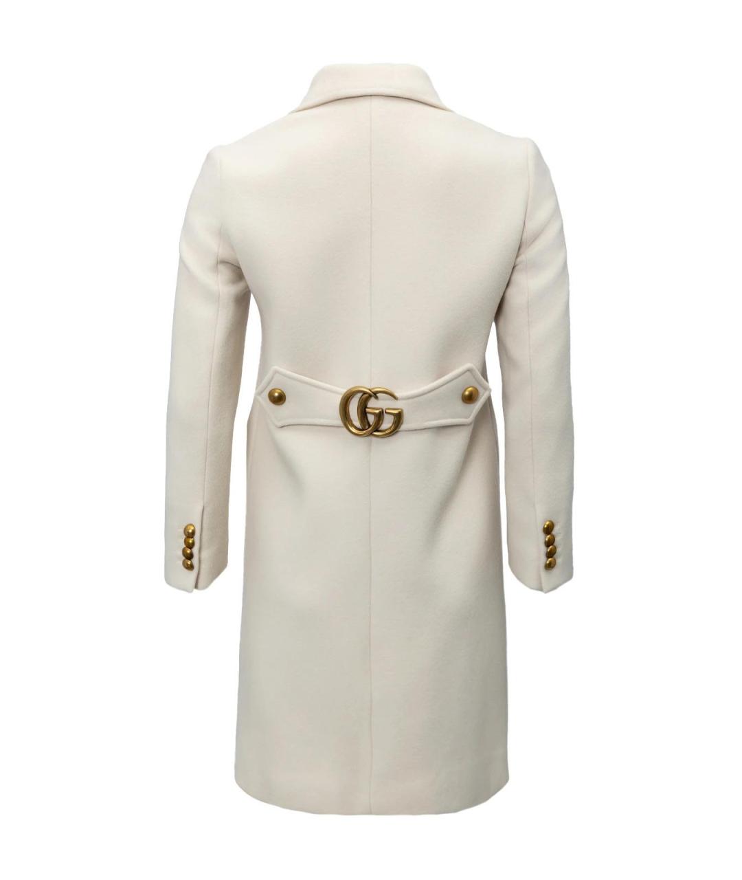 GUCCI Бежевое шерстяное пальто, фото 3