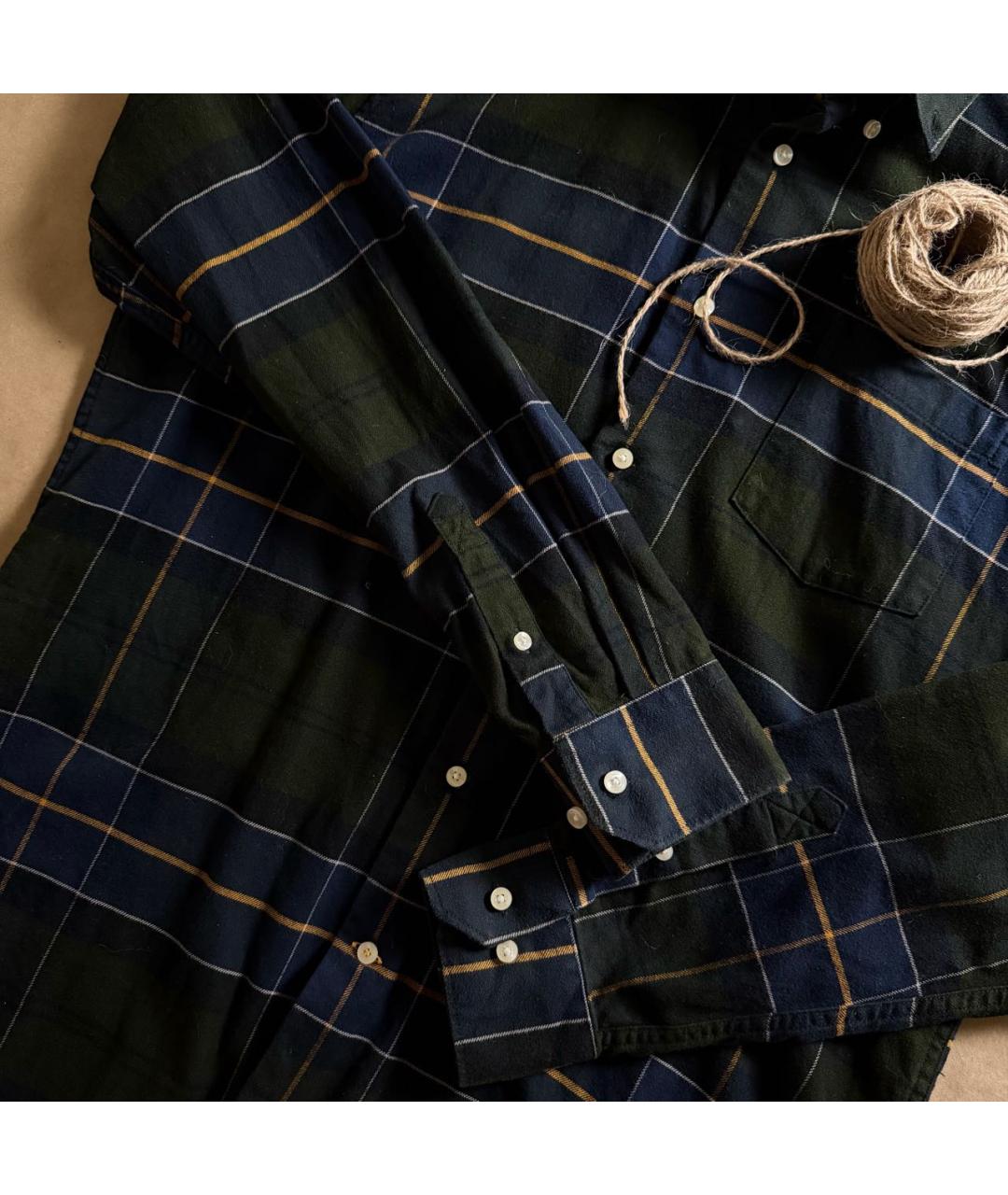 BARBOUR Зеленая хлопковая кэжуал рубашка, фото 3