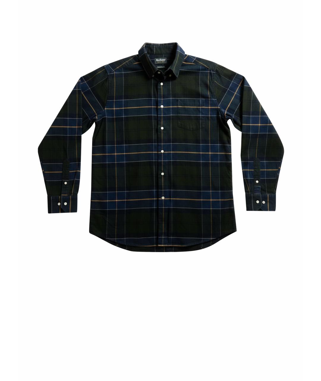 BARBOUR Зеленая хлопковая кэжуал рубашка, фото 1