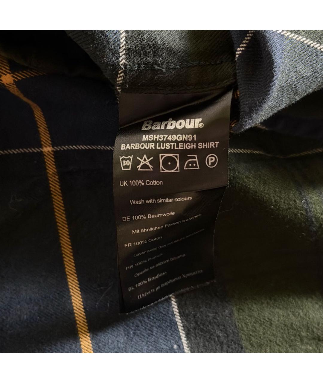 BARBOUR Зеленая хлопковая кэжуал рубашка, фото 4