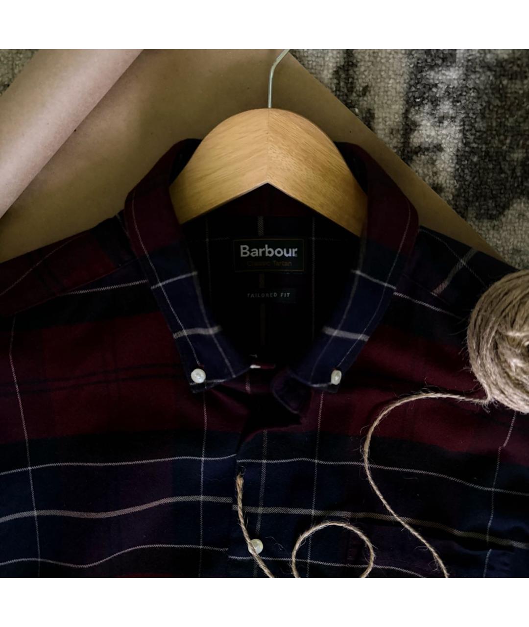 BARBOUR Красная хлопковая кэжуал рубашка, фото 4