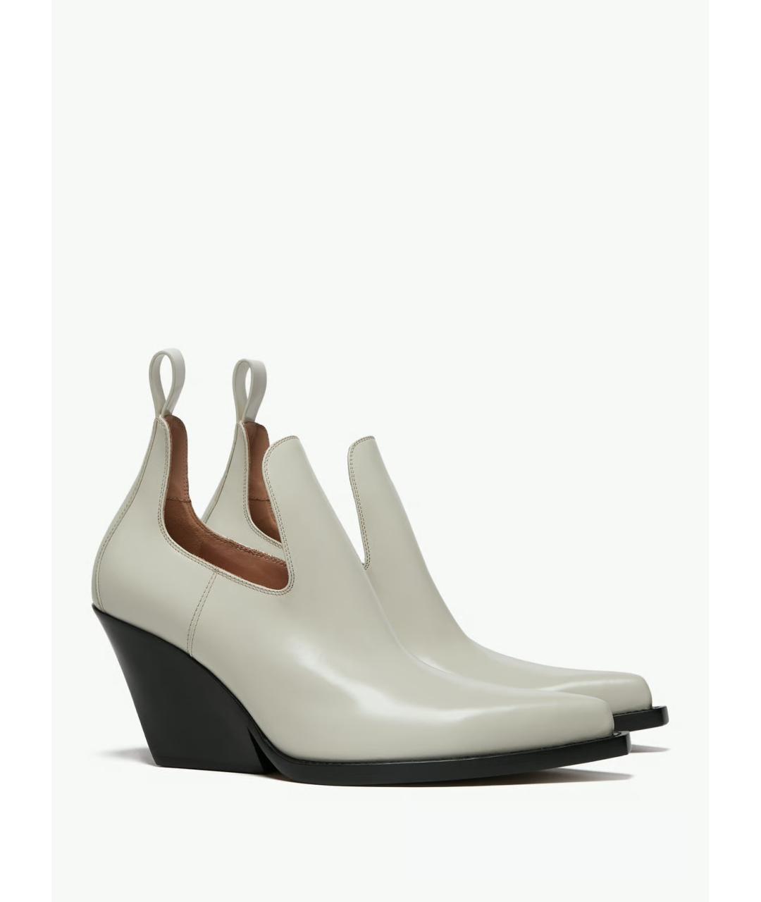 BOTTEGA VENETA Серые кожаные ботинки, фото 2