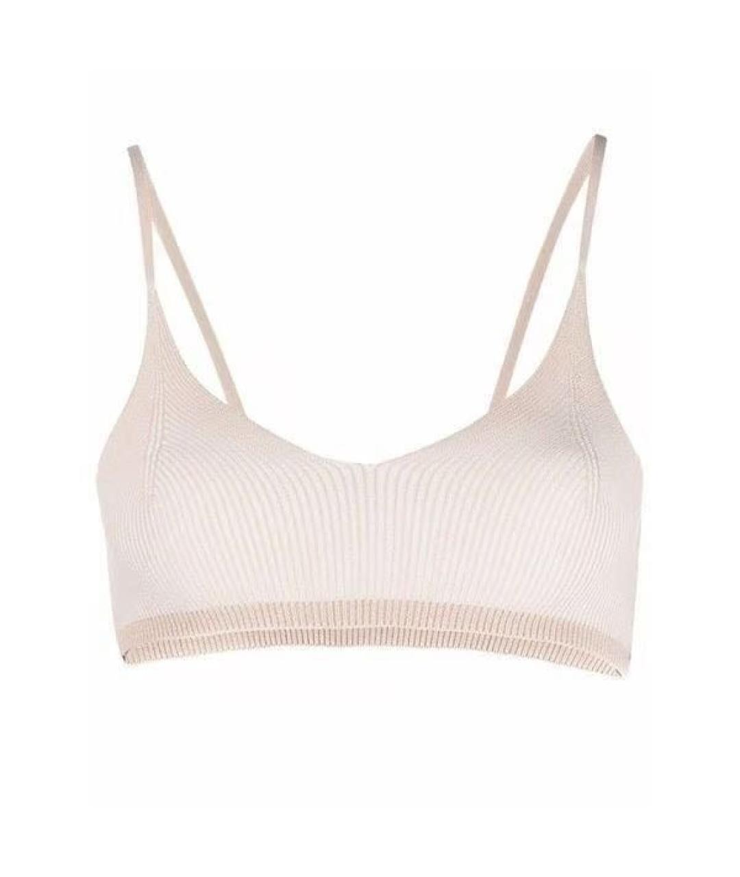 JACQUEMUS Бежевая вискозная майка, фото 1