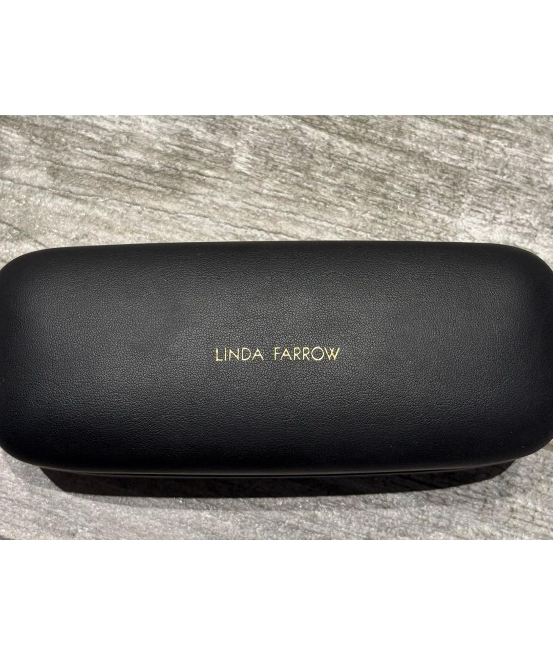 LINDA FARROW Голубые металлические солнцезащитные очки, фото 5