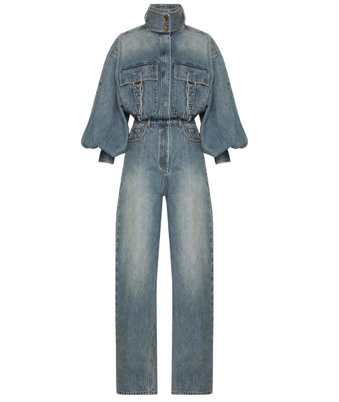 ZIMMERMANN Синий хлопковый комбинезон, фото 9