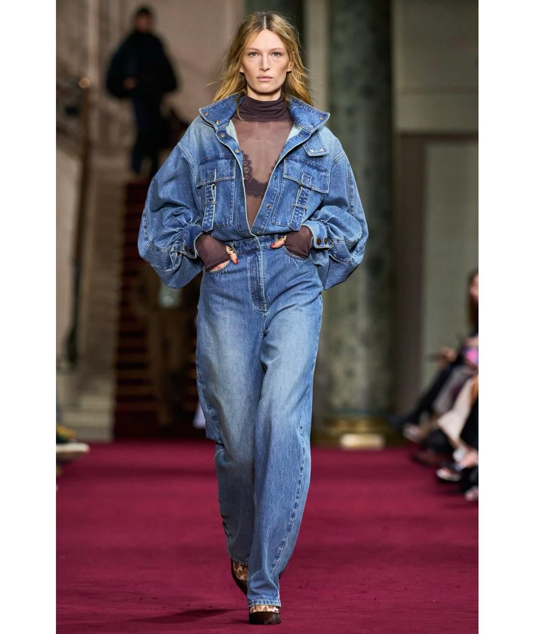 ZIMMERMANN Синий хлопковый комбинезон, фото 8