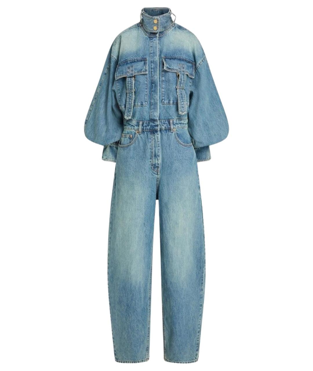 ZIMMERMANN Синий хлопковый комбинезон, фото 1