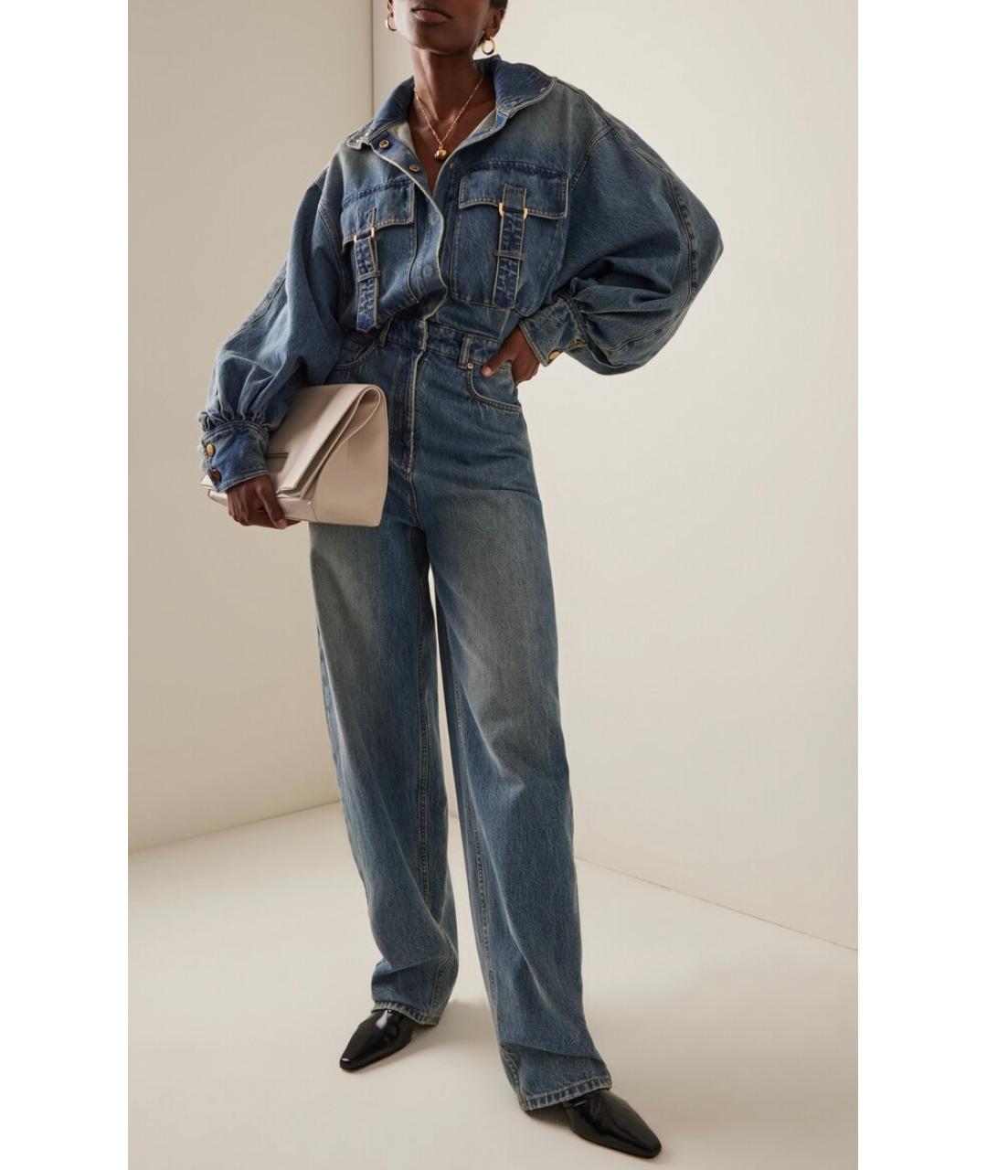 ZIMMERMANN Синий хлопковый комбинезон, фото 3