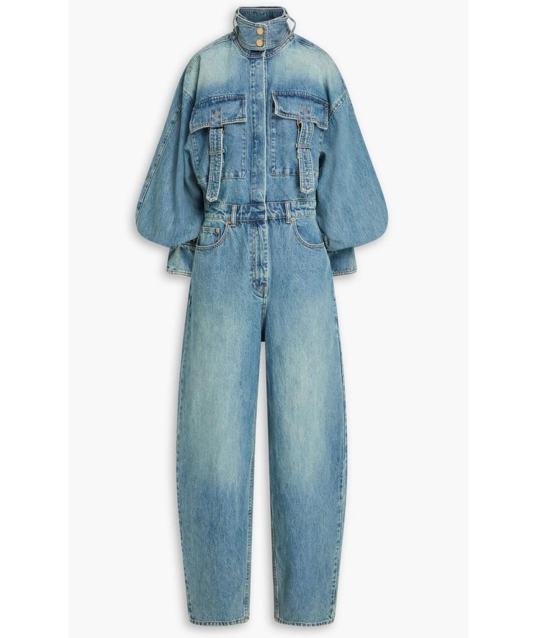 ZIMMERMANN Синий хлопковый комбинезон, фото 10