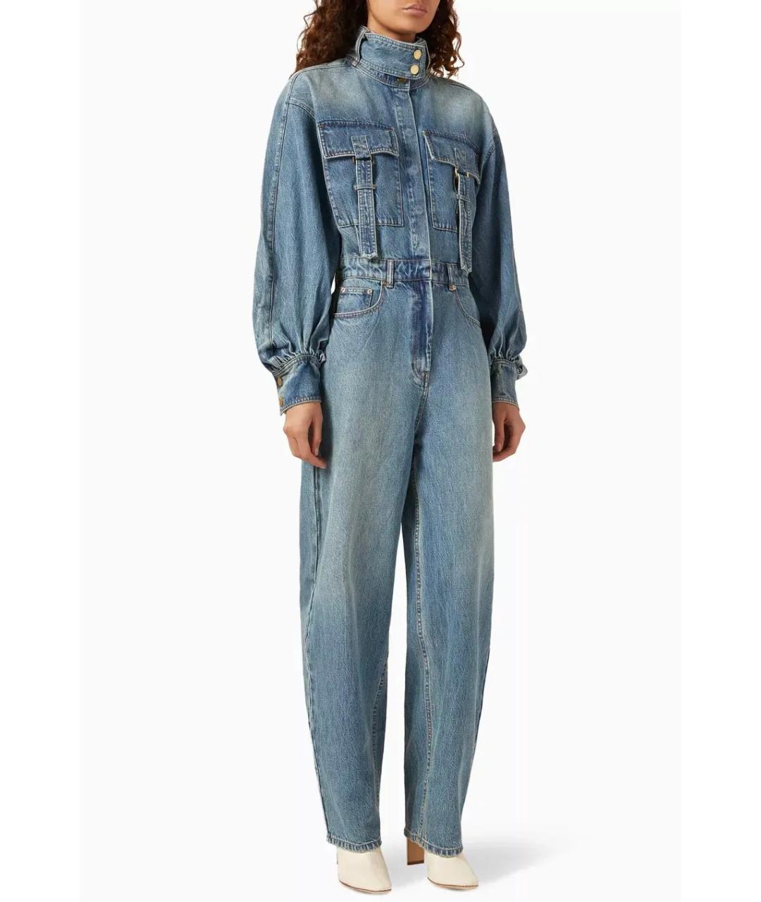 ZIMMERMANN Синий хлопковый комбинезон, фото 6