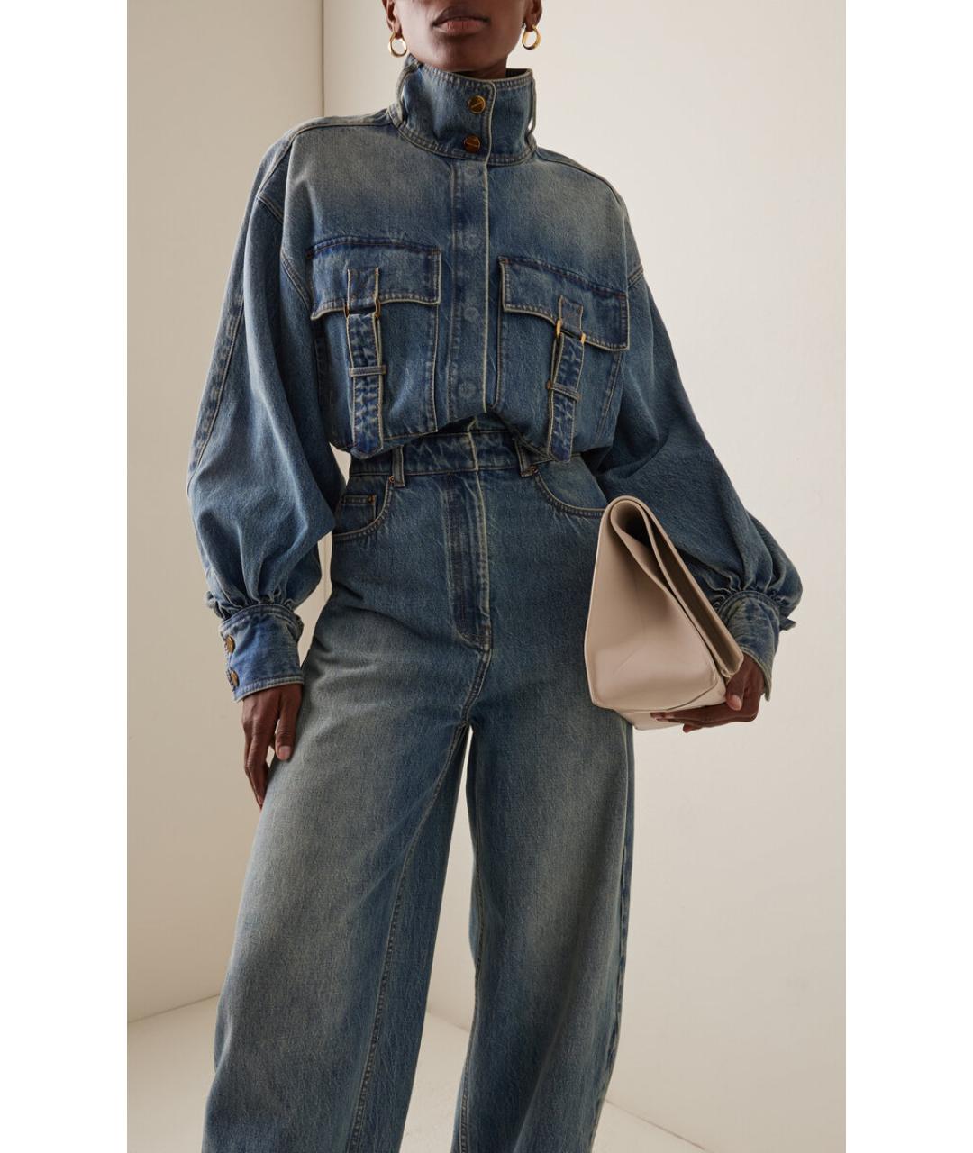 ZIMMERMANN Синий хлопковый комбинезон, фото 2