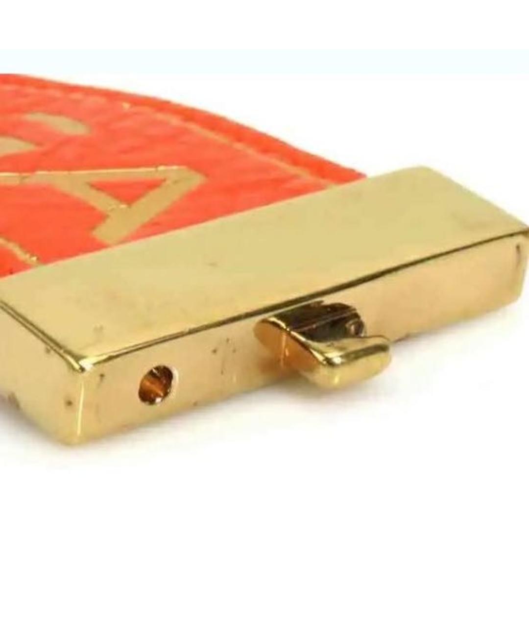 BALENCIAGA Бордовый кожаный браслет, фото 2