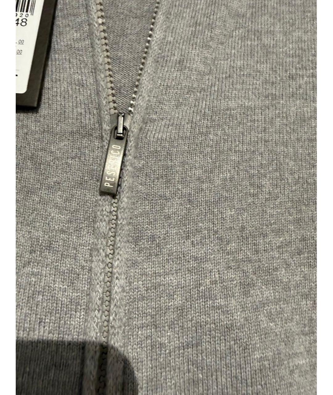 PESERICO Серый шерстяной кардиган, фото 2