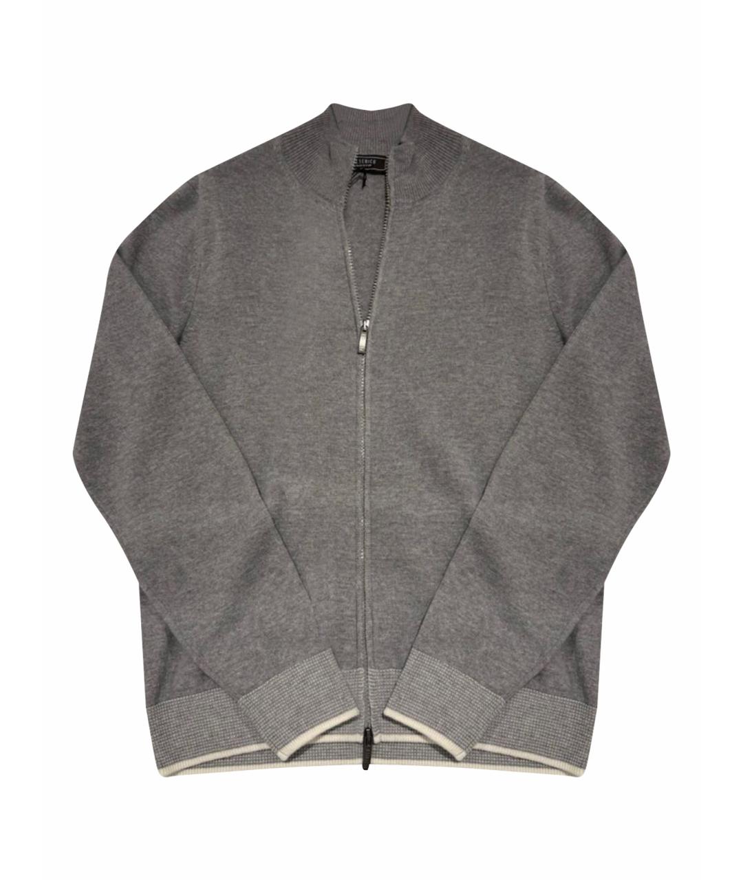 PESERICO Серый шерстяной кардиган, фото 1