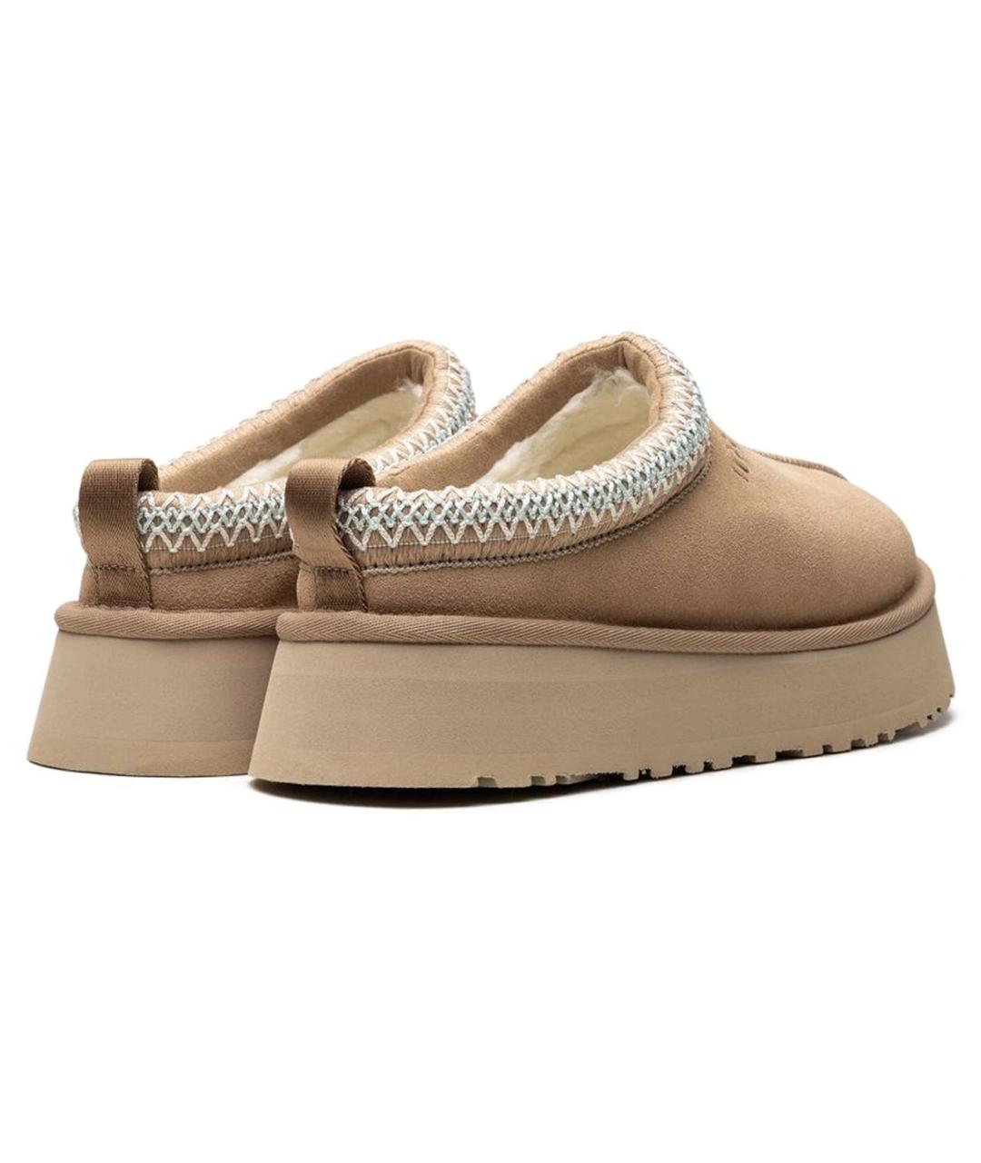 UGG AUSTRALIA Бежевые замшевые сабо, фото 3