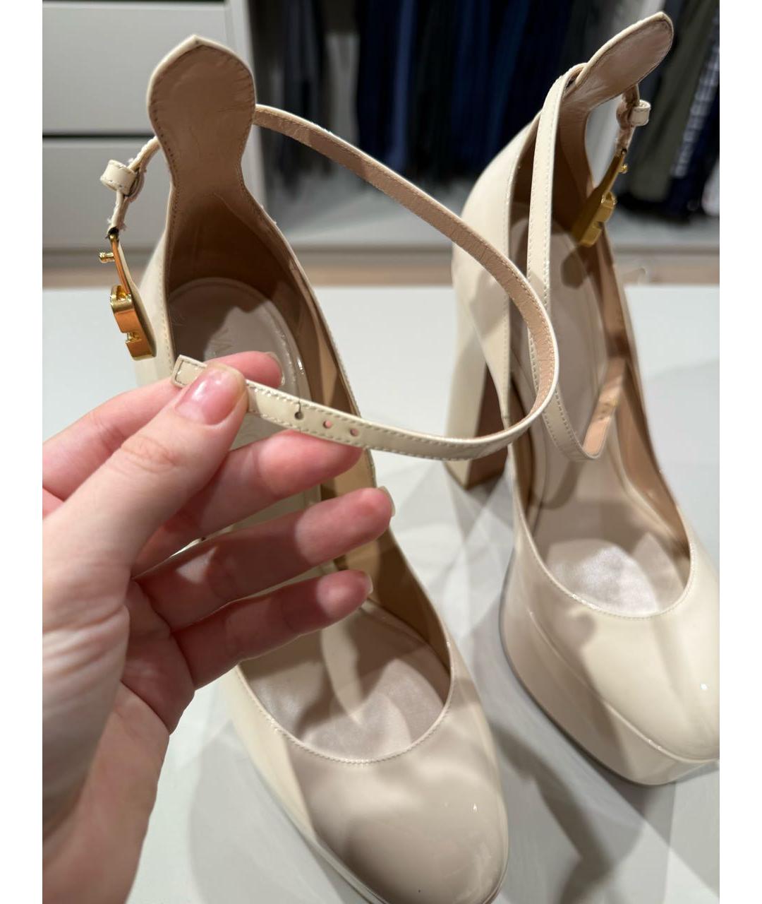 VALENTINO Белые туфли из лакированной кожи, фото 5