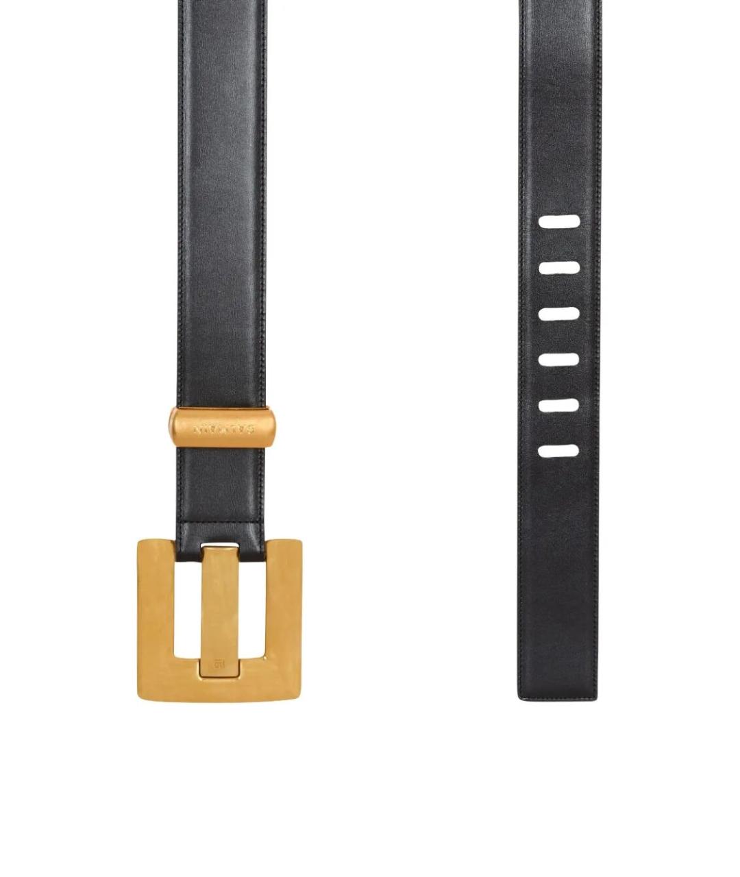 BALMAIN Черный кожаный ремень, фото 2