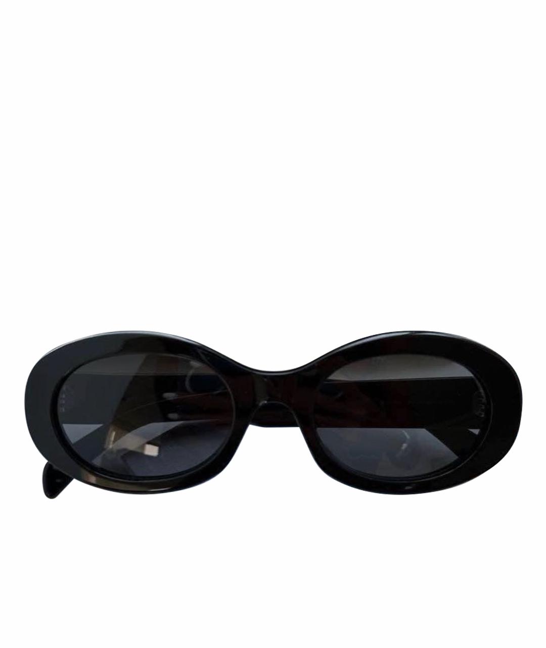 CELINE Черные пластиковые солнцезащитные очки, фото 1