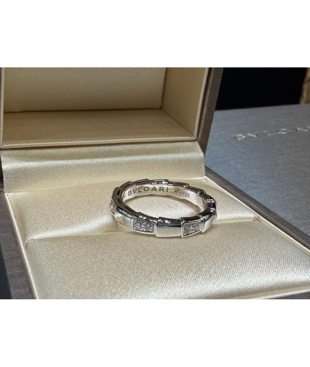 BVLGARI Серебряное кольцо из белого золота, фото 4