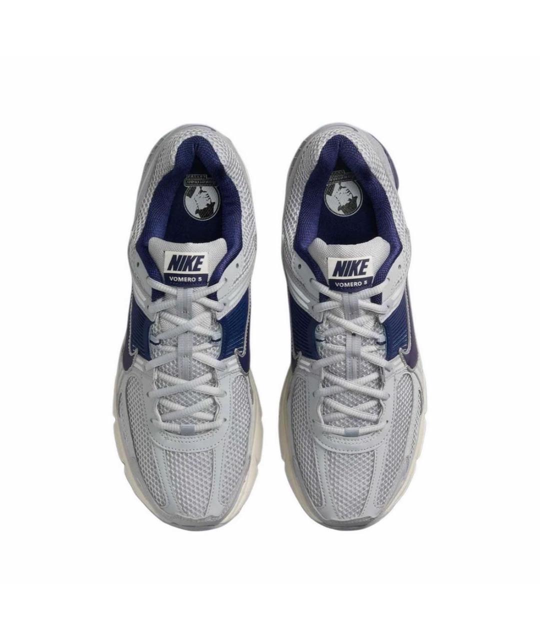 NIKE Серые текстильные низкие кроссовки / кеды, фото 3