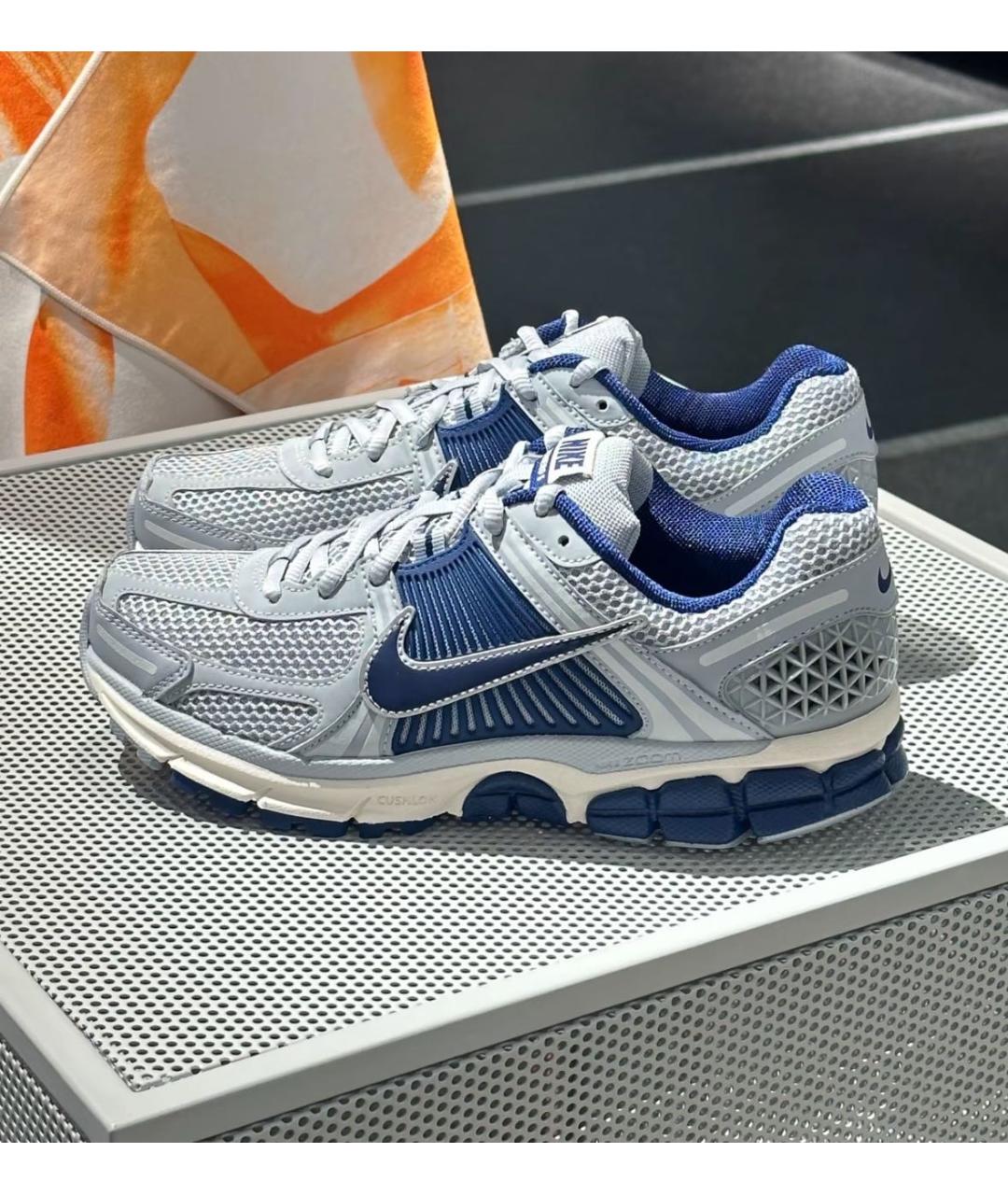 NIKE Серые текстильные низкие кроссовки / кеды, фото 5