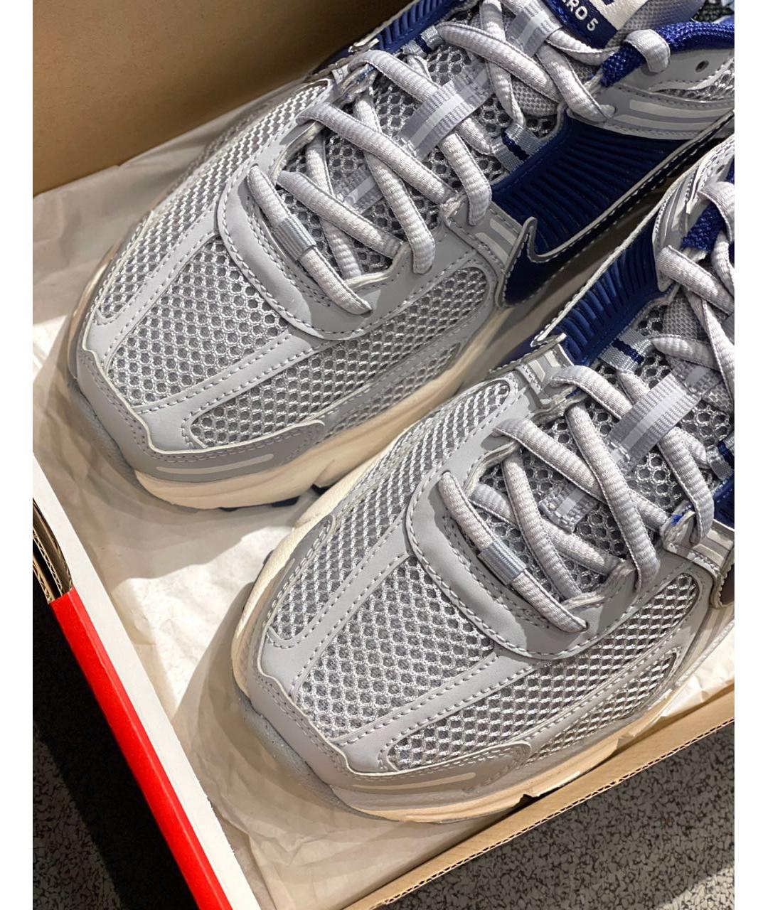 NIKE Серые текстильные низкие кроссовки / кеды, фото 8