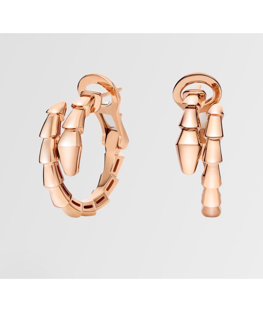 BVLGARI Розовые серьги из розового золота, фото 3
