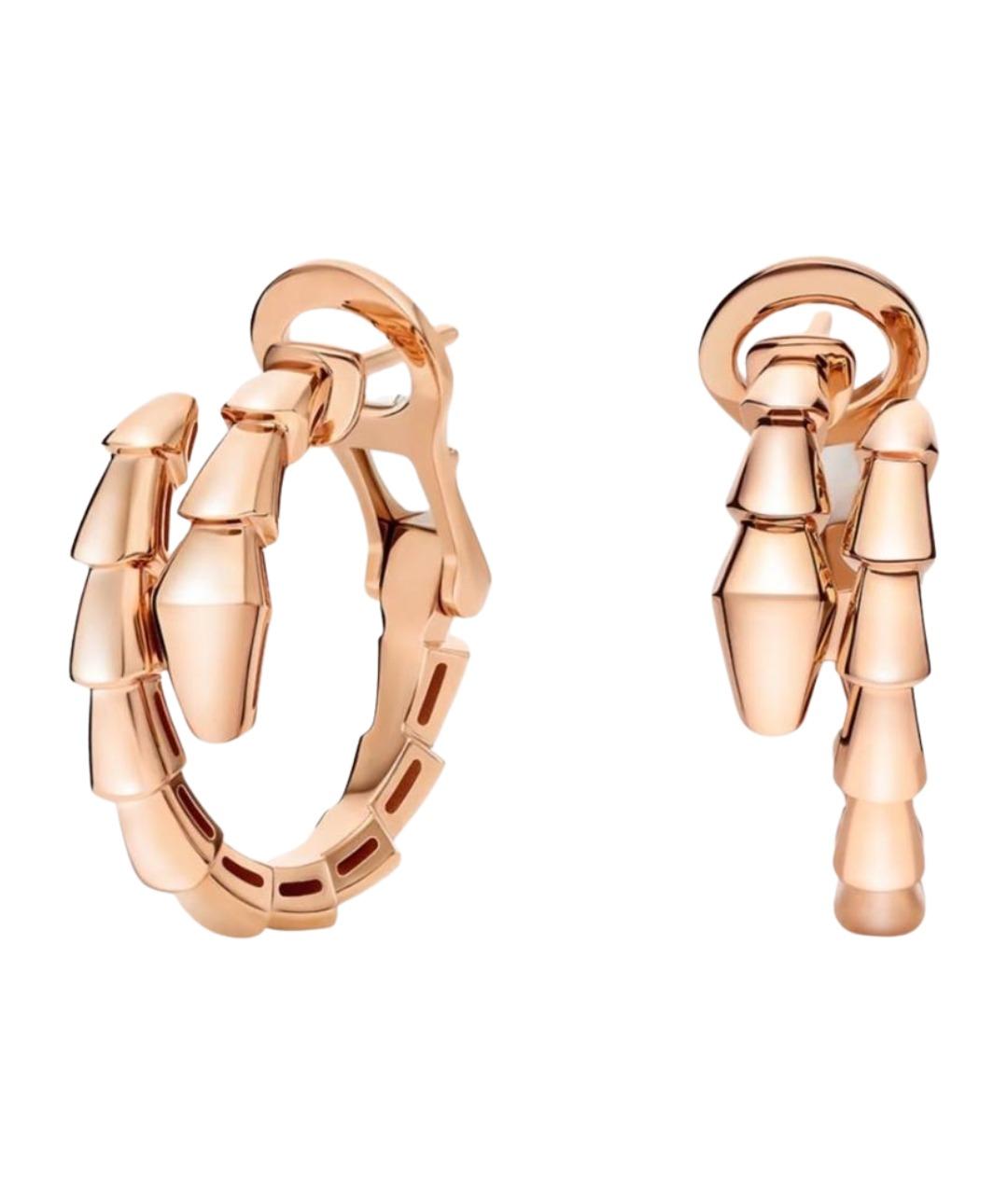 BVLGARI Розовые серьги из розового золота, фото 1